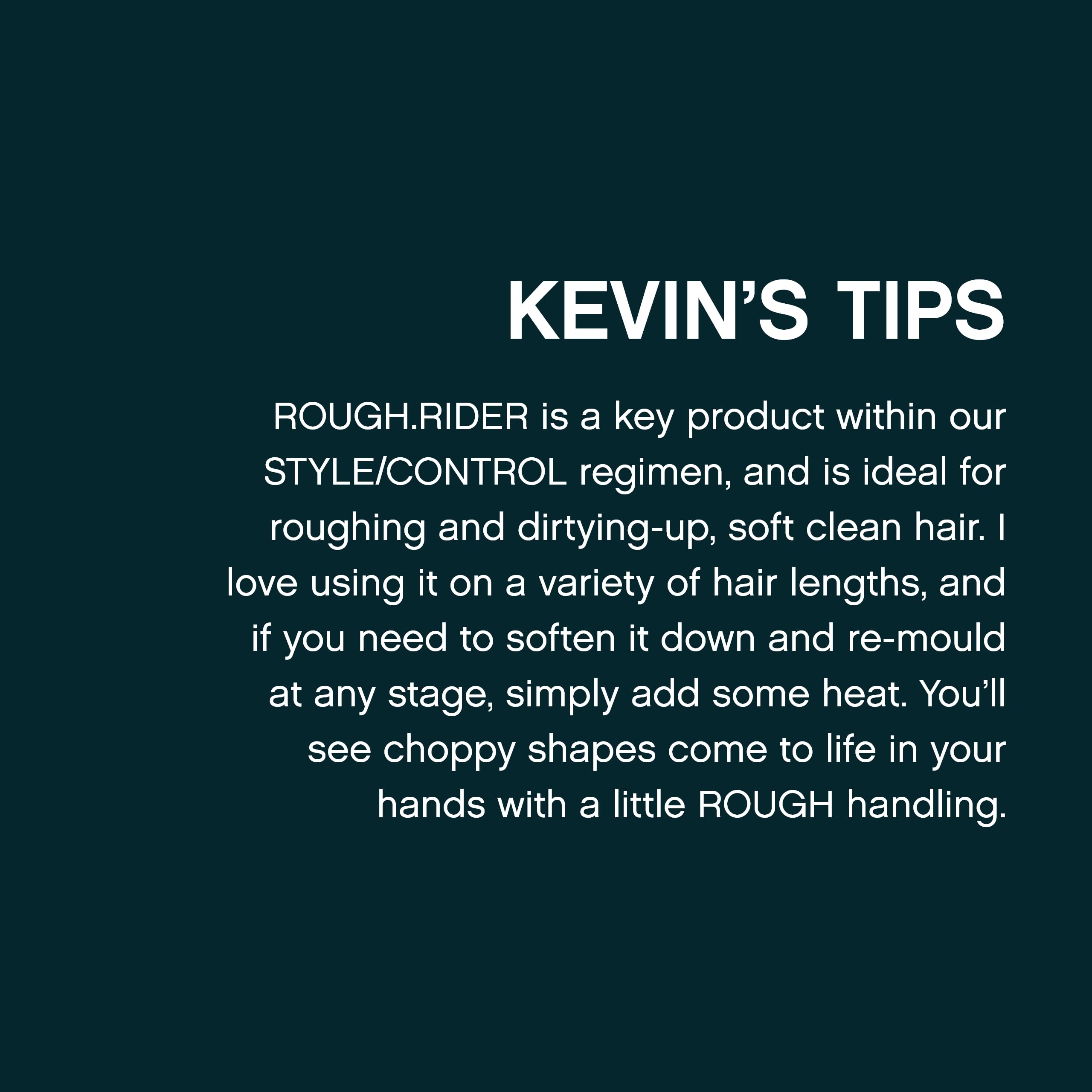 KEVIN.MURPHY ROUGH.RIDER emballage 30g pratique pour le voyage