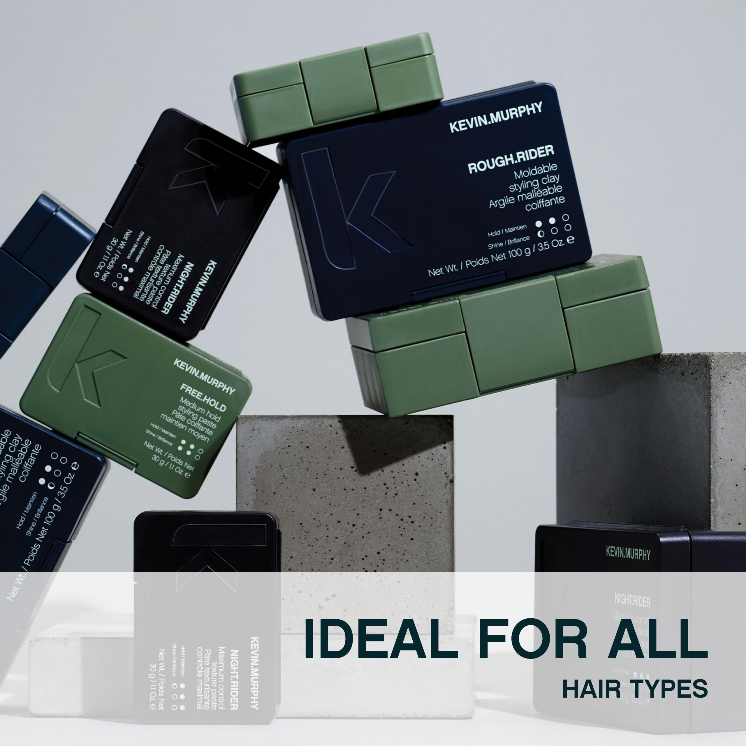 KEVIN.MURPHY ROUGH.RIDER forme-modelable pour toutes les longueurs et textures