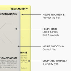 Coffret des fêtes Kevin Murphy Smooth Again ouvert, présentation élégante.