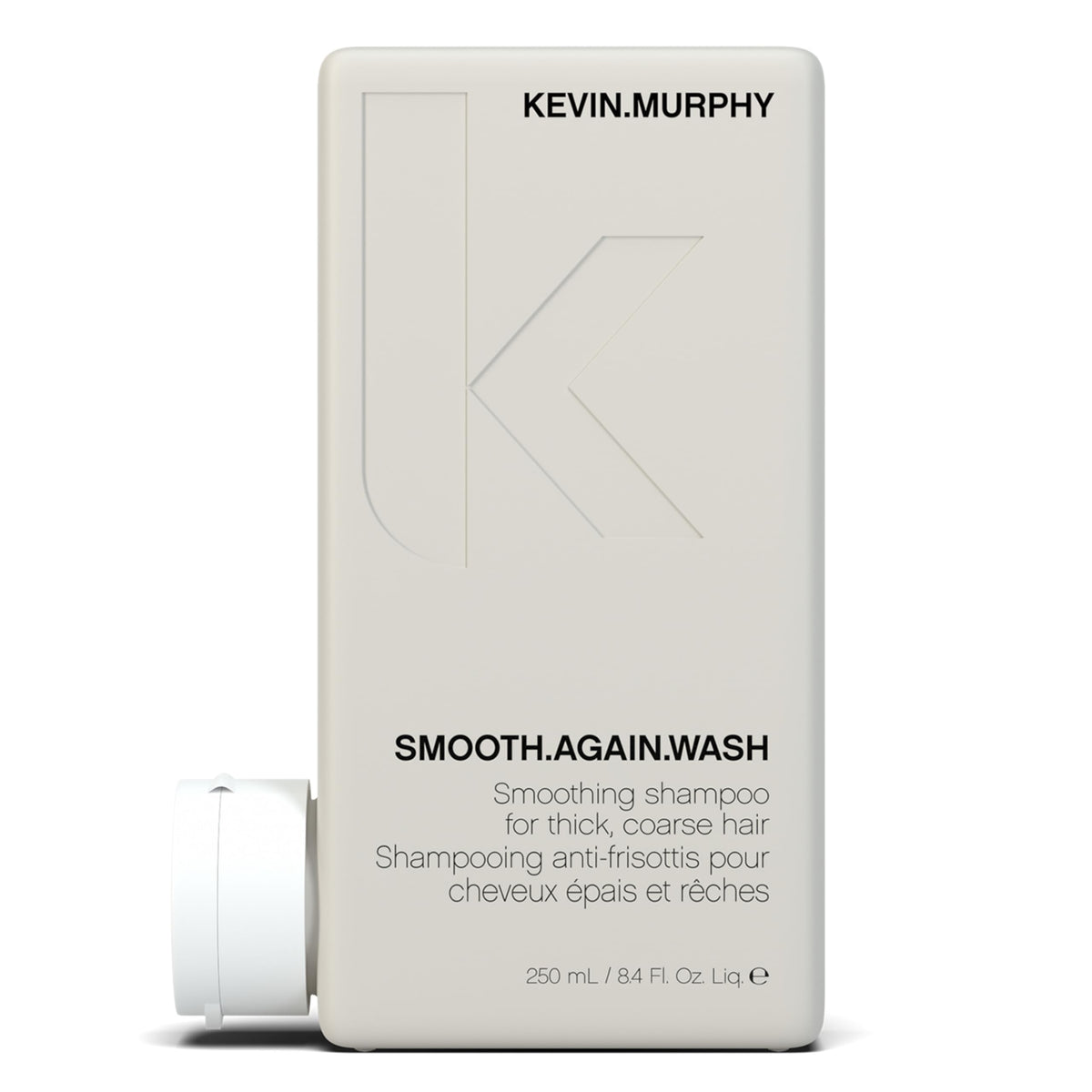 La bouteille KEVIN.MURPHY SMOOTH.AGAIN WASH offre hydratation et douceur quotidiennes.