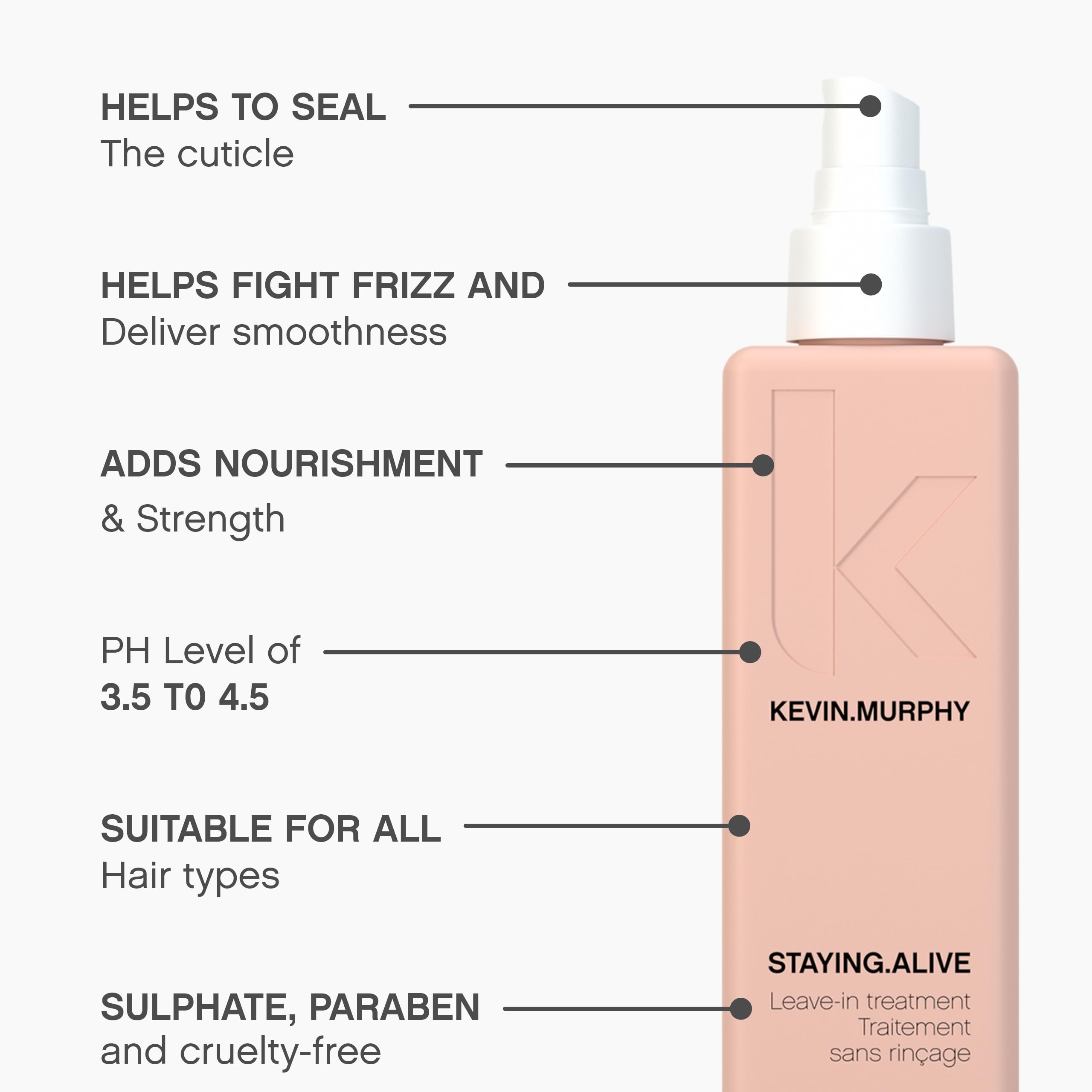 Kevin Murphy Staying Alive: contrôle du frizz pour une chevelure lisse et soyeuse.