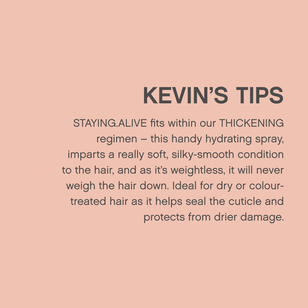 Kevin Murphy Staying Alive: procure des soins nourrissants et renforçants.