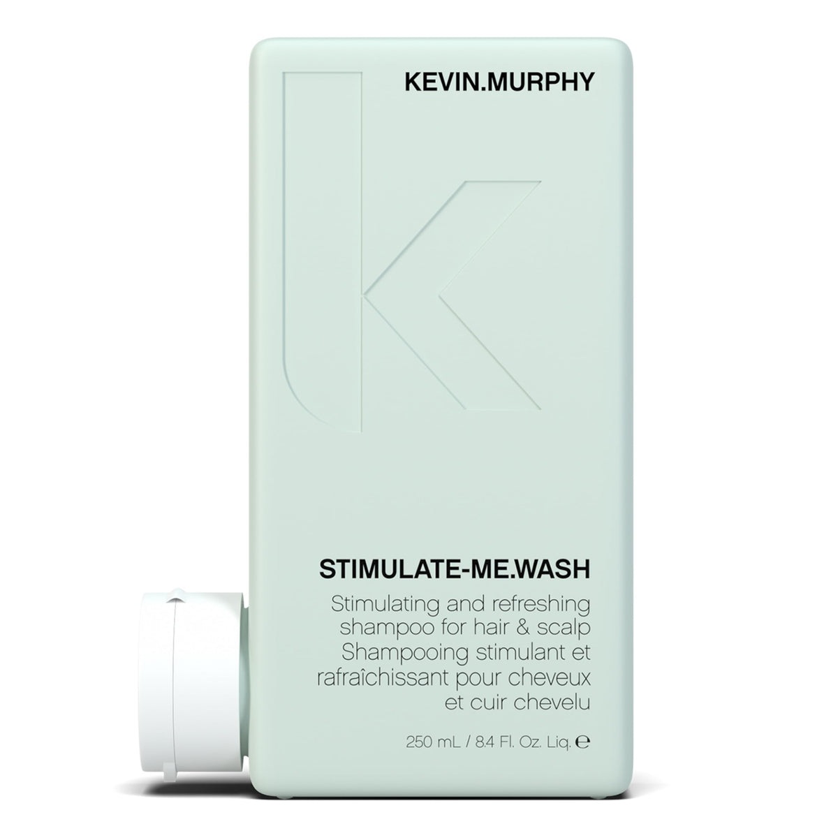 KEVIN.MURPHY Stimulate-Me.Wash: flacon ouvert, lavage clarifiant pour cuir chevelu frais.