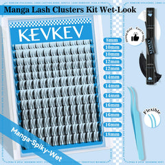KevKev Fairy Lash Clusters Kit - adhésif pour cils assure fixation rapide et durable.