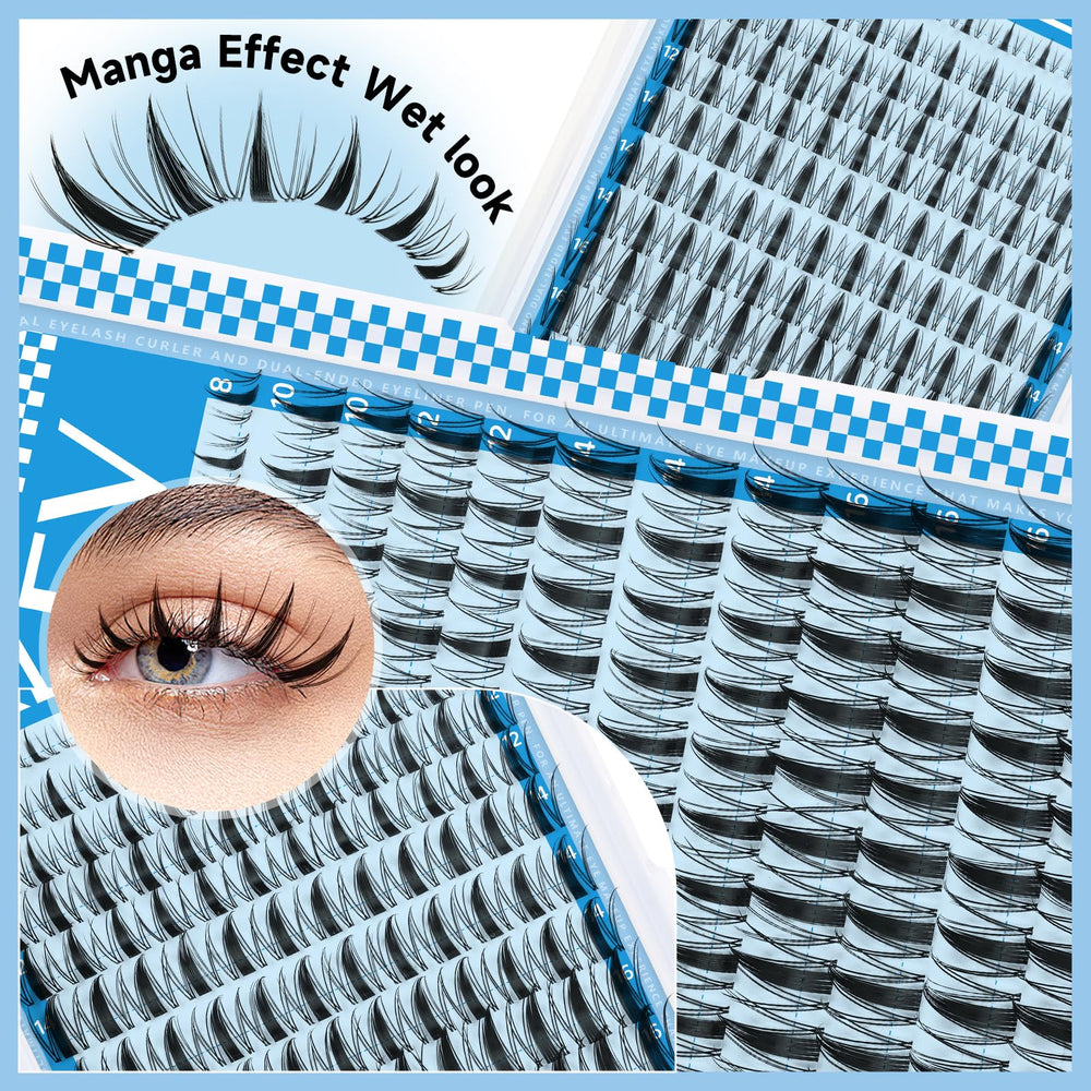 KevKev Fairy Lash Clusters Kit - méthode d'application simple pour débutants.