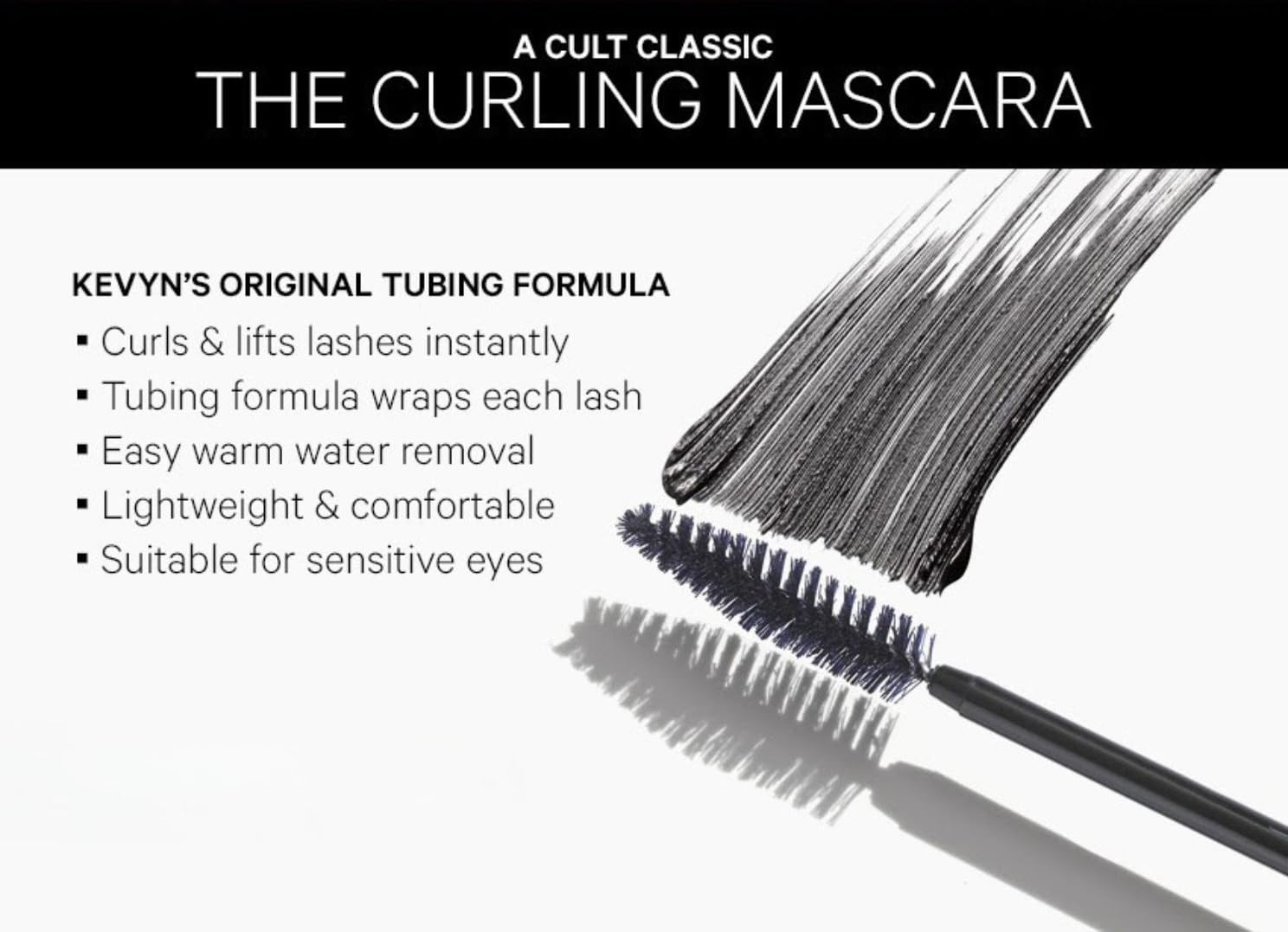 Kevyn Aucoin The Curling Mascara retrait à l eau tiède sans démaquillant nécessaire