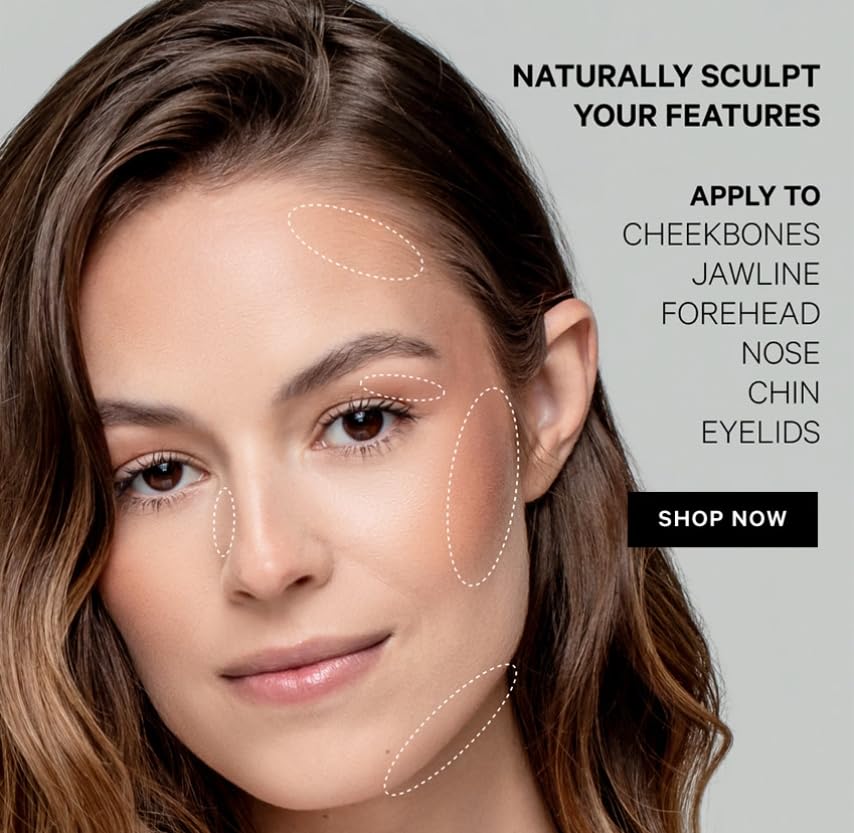 Teinte moyenne du Sculpting Powder Medium adaptée au contour du visage