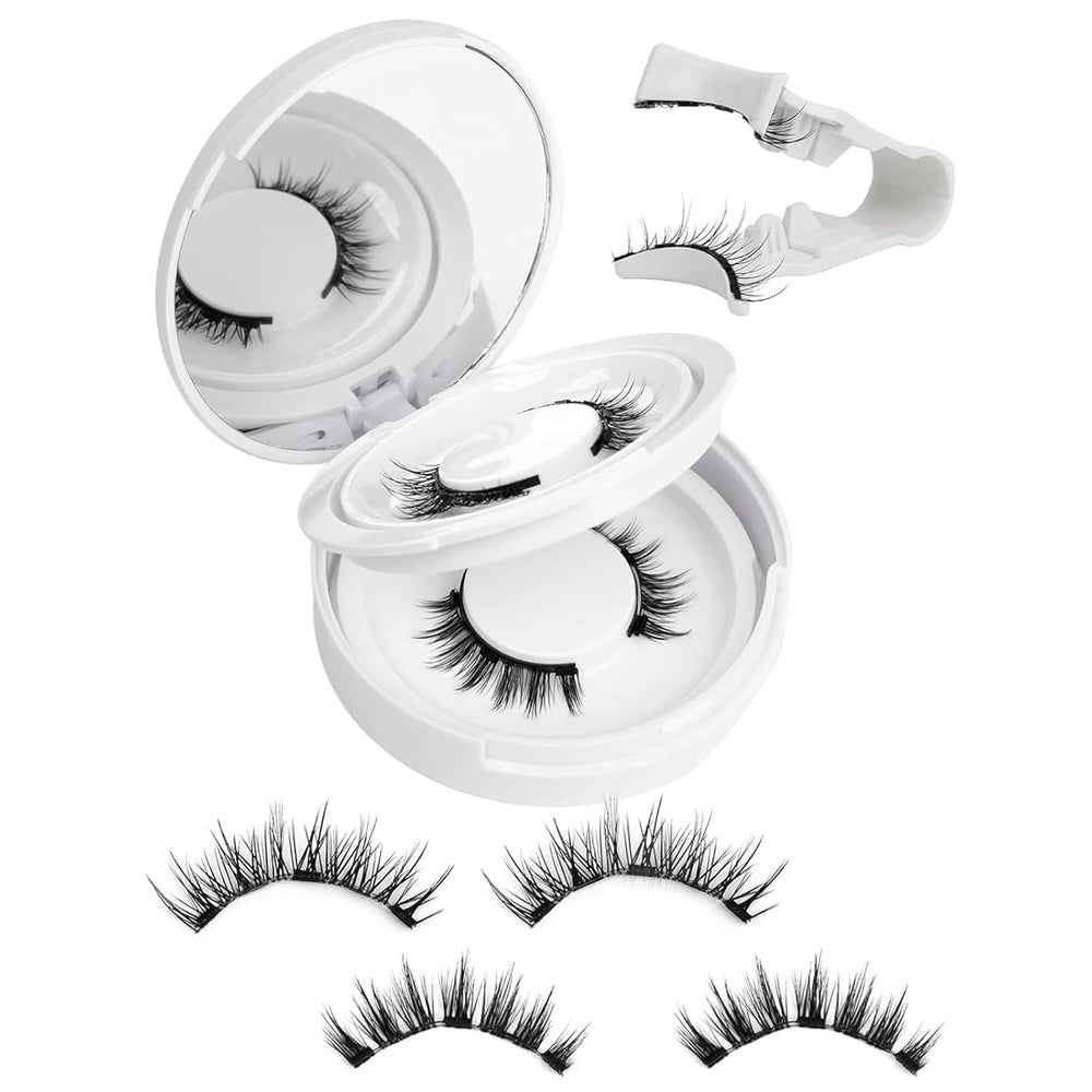 KEWYASO cils magnétiques 2 paires avec applicateur pour un montage rapide sans colle.