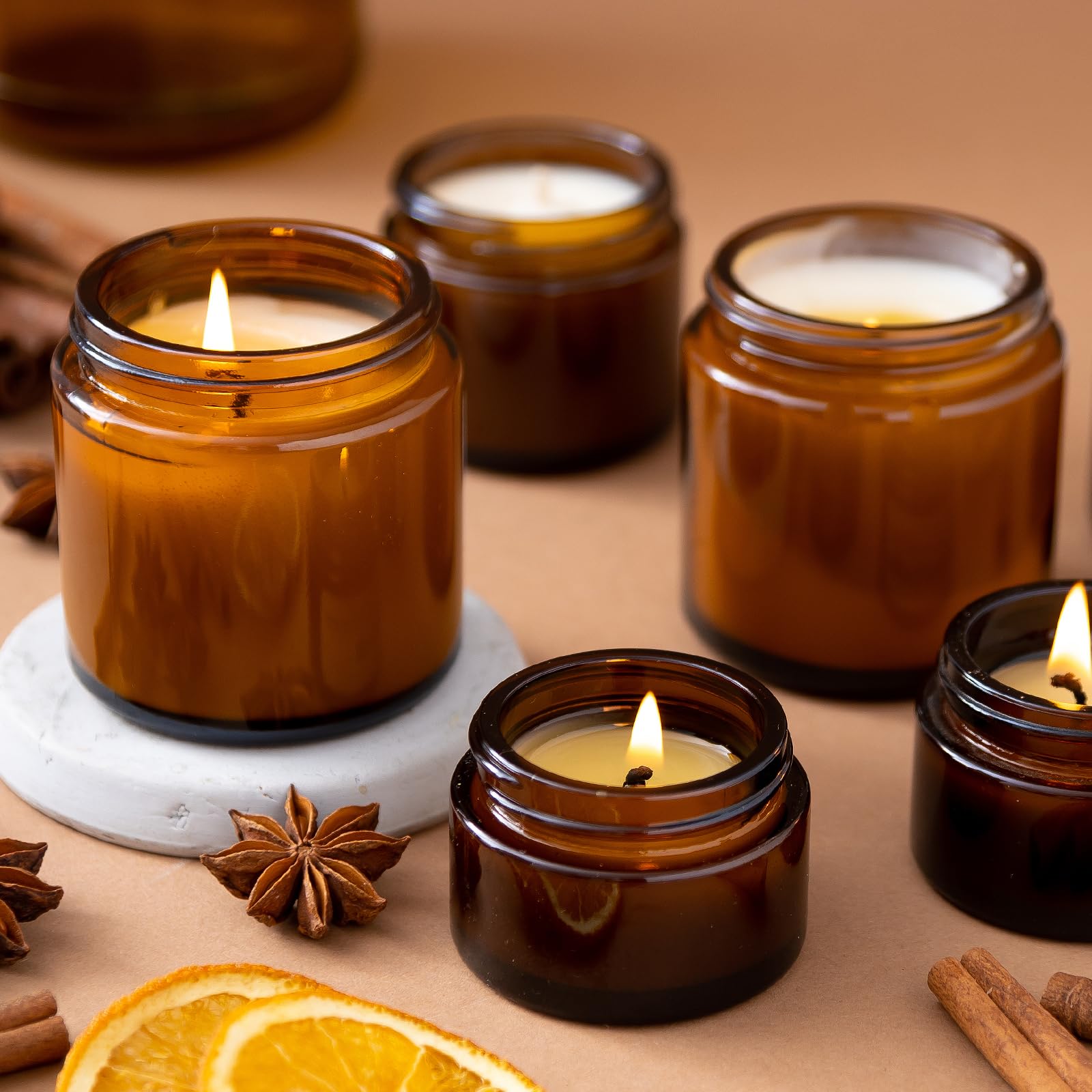 KEYWING bocal ambre 2oz, facile à nettoyer et réutilisable pour le voyage.