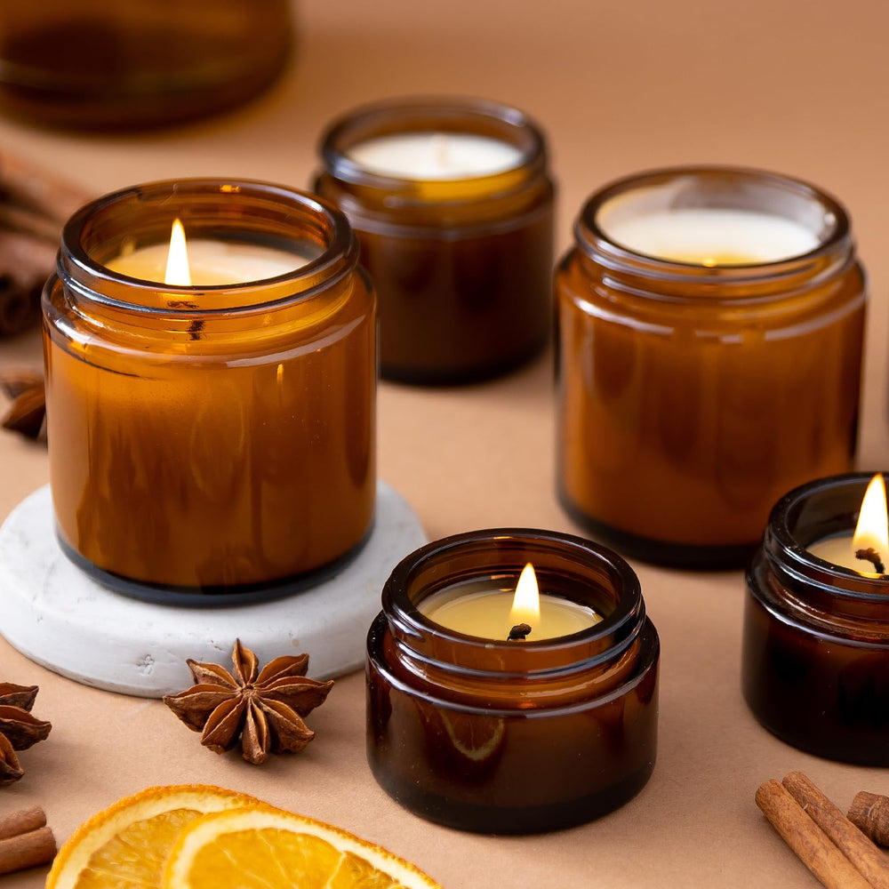 KEYWING bocal ambre 2oz, facile à nettoyer et réutilisable pour le voyage.