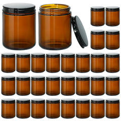 KEYWING bocal-bougie-ambre-8oz: idéal pour fabriquer des bougies maison.