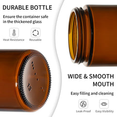Verre ambré KEYWING idéal pour préserver crèmes et beurres faits maison.