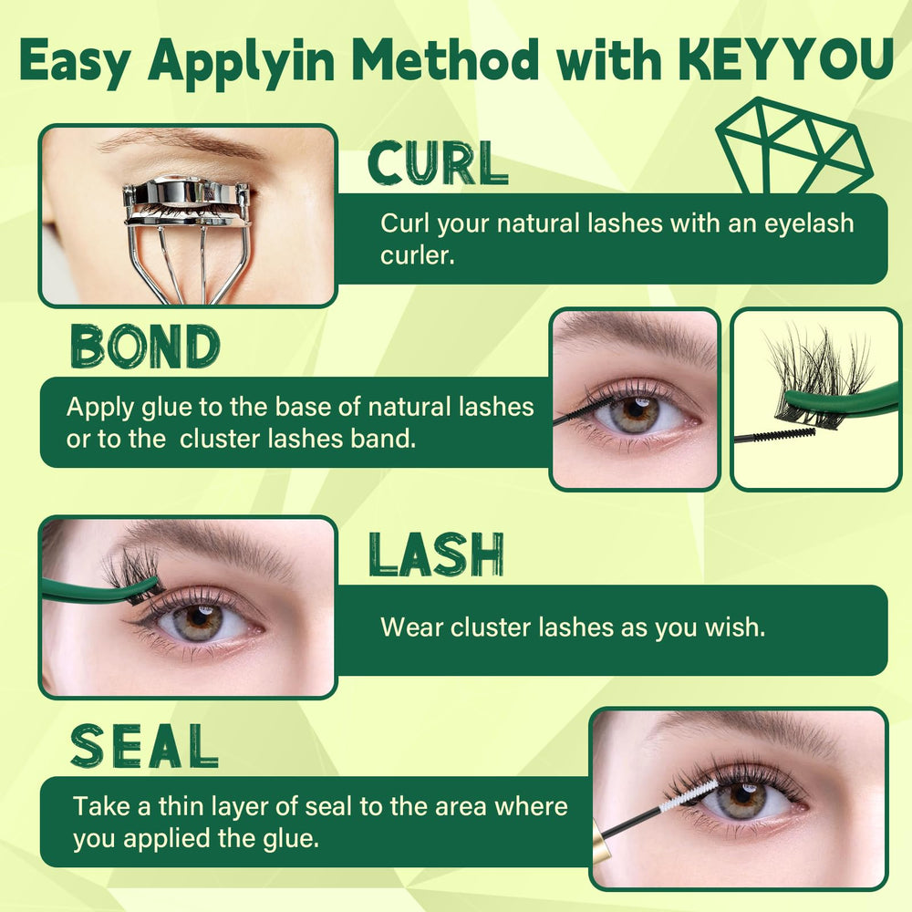 KEYYOU amas-cils réutilisables PuffSilk: réutilisation multiple avec soin.