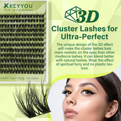 KEYYOU amas-cils 8-18mm-mix: longueurs variées pour volume personnalisé.