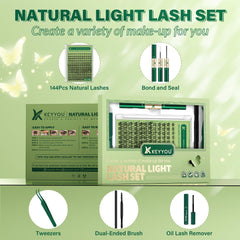 KEYYOU applicateur-brosse clusters cils, pose précise et rapide