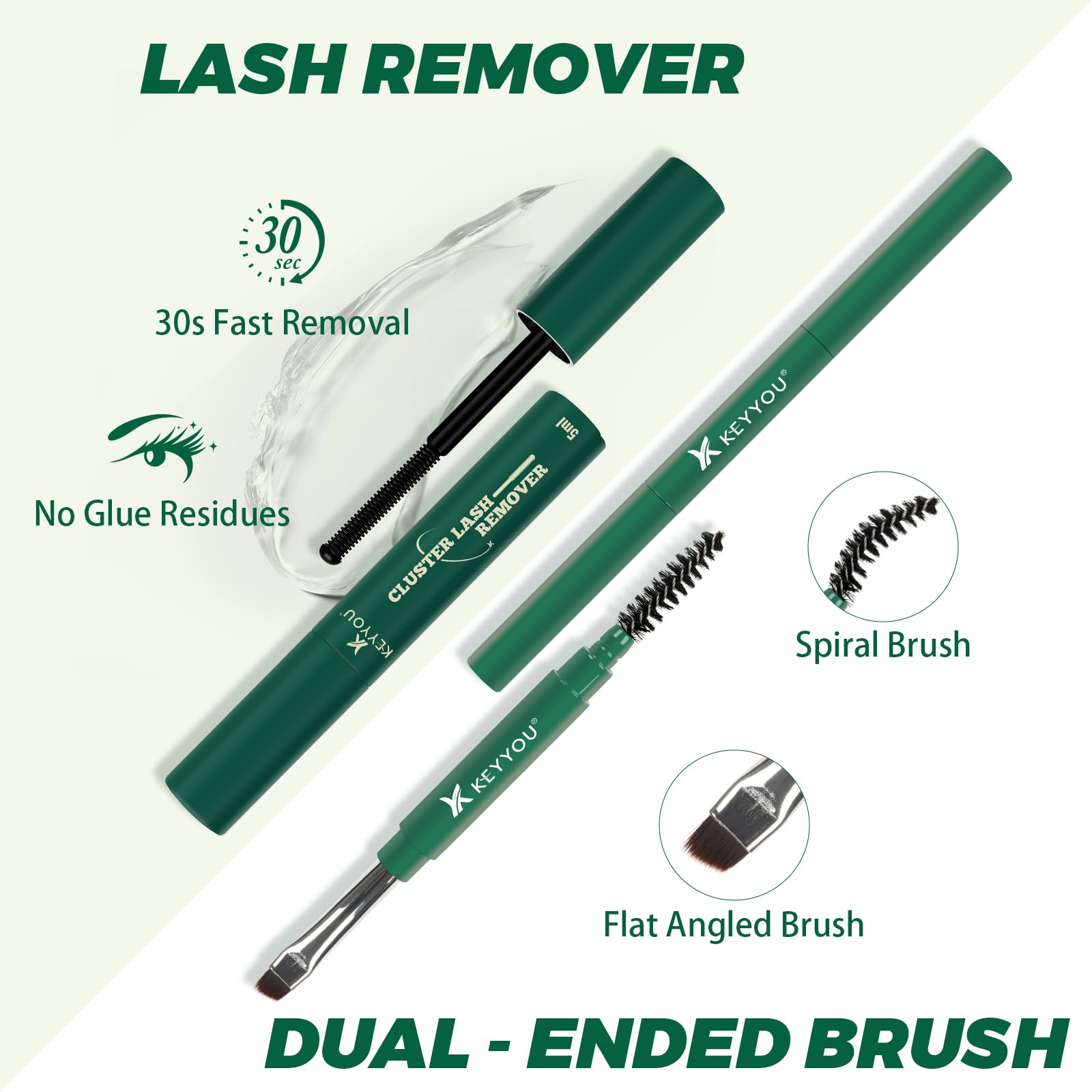 KEYYOU brosse cils pour démêlage et finition
