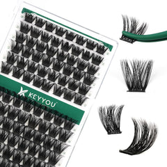 KEYYOU cils en faisceaux Y02 D Curl pour un look naturel ou volumisé.