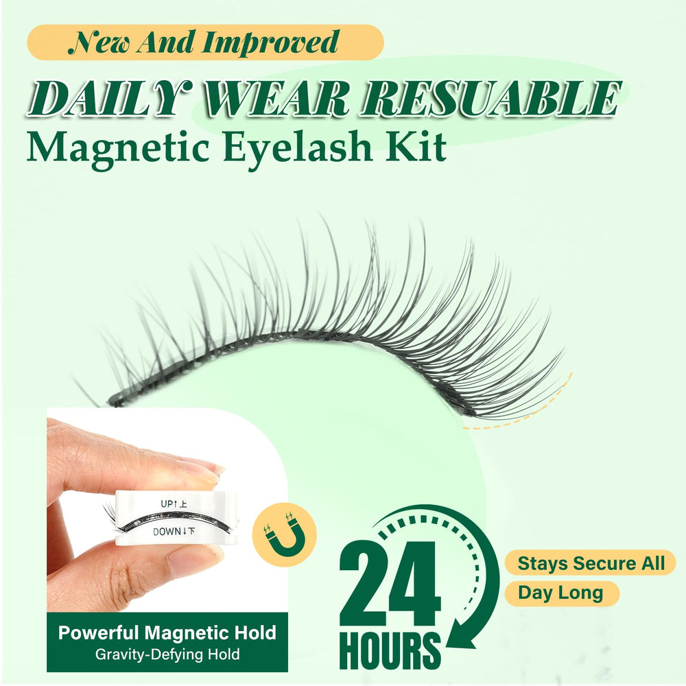 KEYYOU cils magnétiques paires différentes pour variations de look.