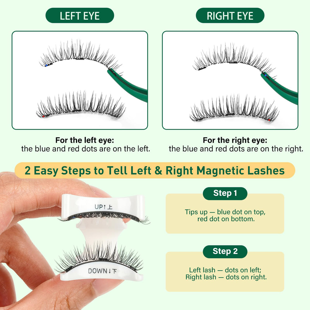 Cils magnétiques KEYYOU style-02, regard ouvert et naturel.