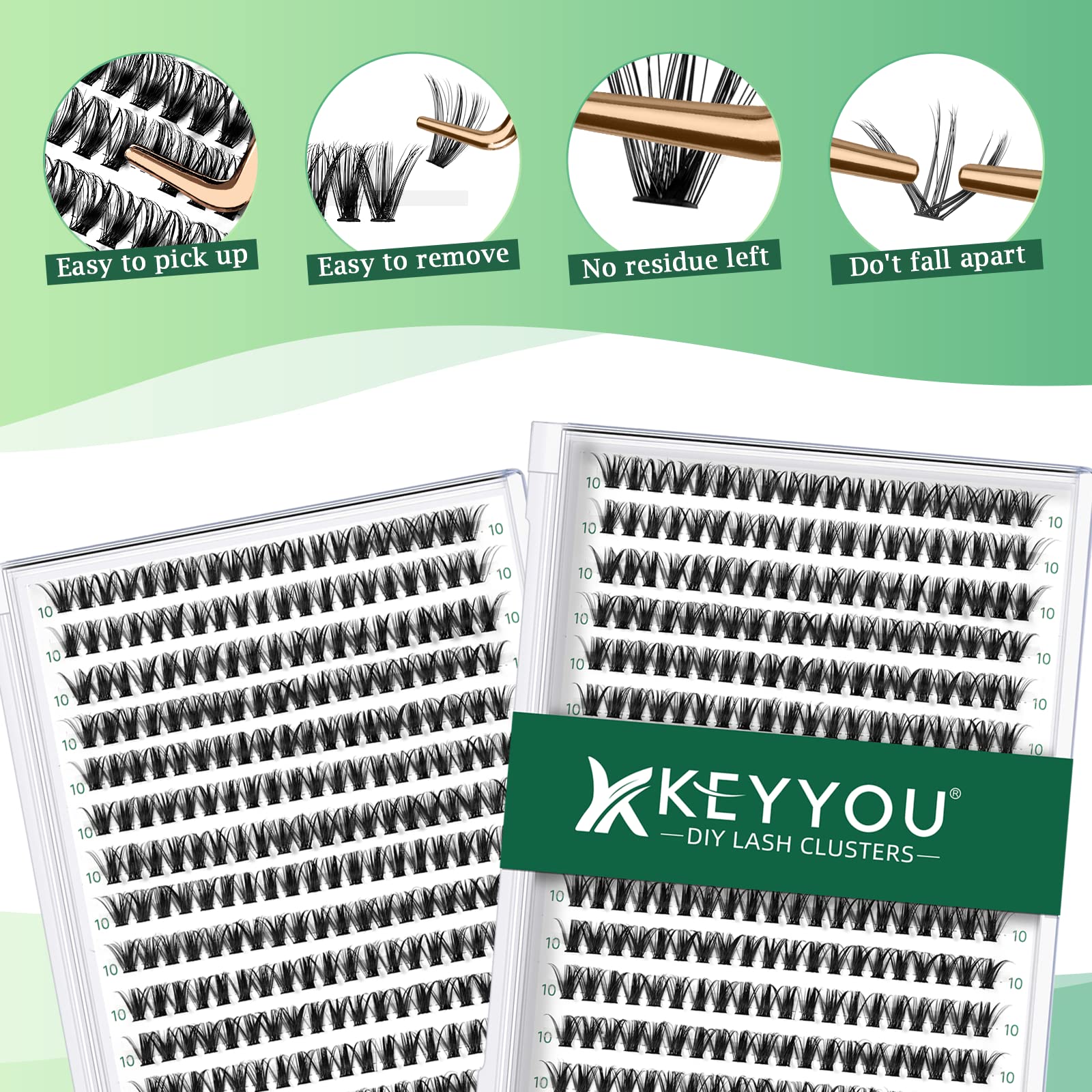 KEYYOU lash-clusters-diy-maison, parfait pour créer votre style chez soi avec précision.