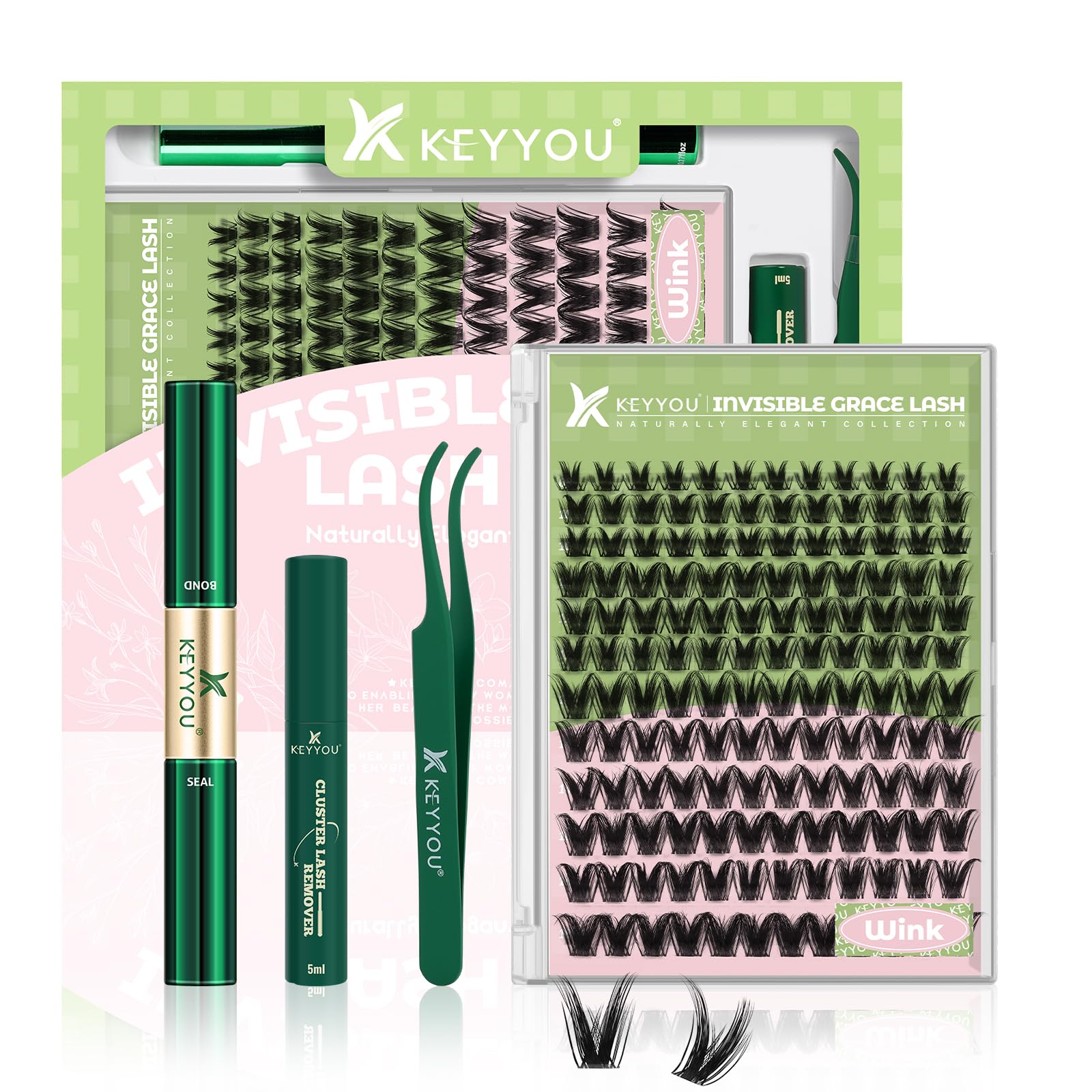KEYYOU Fairy Wink kit cils : ensemble cils pour un regard naturel et durable.