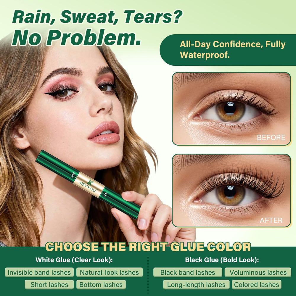 KEYYOU hypoallergenic formula gentle on sensitive eyes and skin
