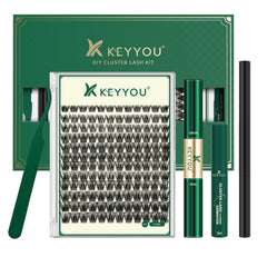 KEYYOU kit clusters cils naturel wispy, pose facile et naturelle.