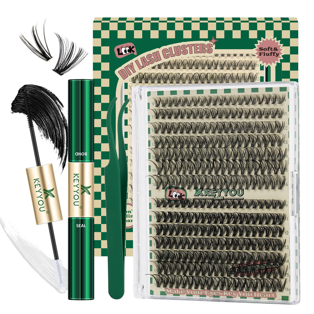 KEYYOU kit-diy-extension-cils-280pcs: kit complet pour cils personnalisables.