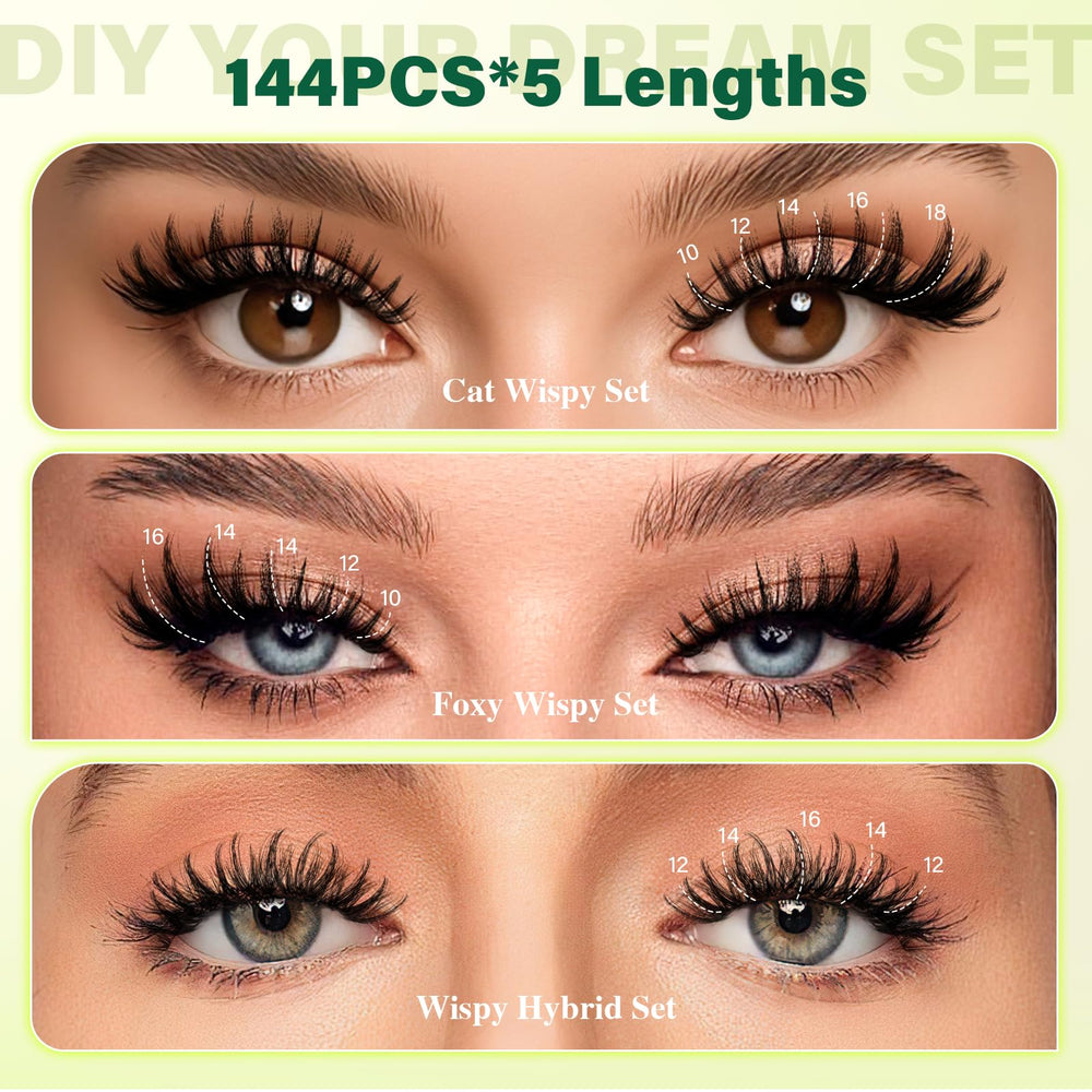 KEYYOU LASH Bande ultra-fine pour pose rapide et confortable