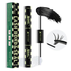 KEYYOU Lash Bond et Seal, bouteille noire 10 ml, fixation rapide des cils.