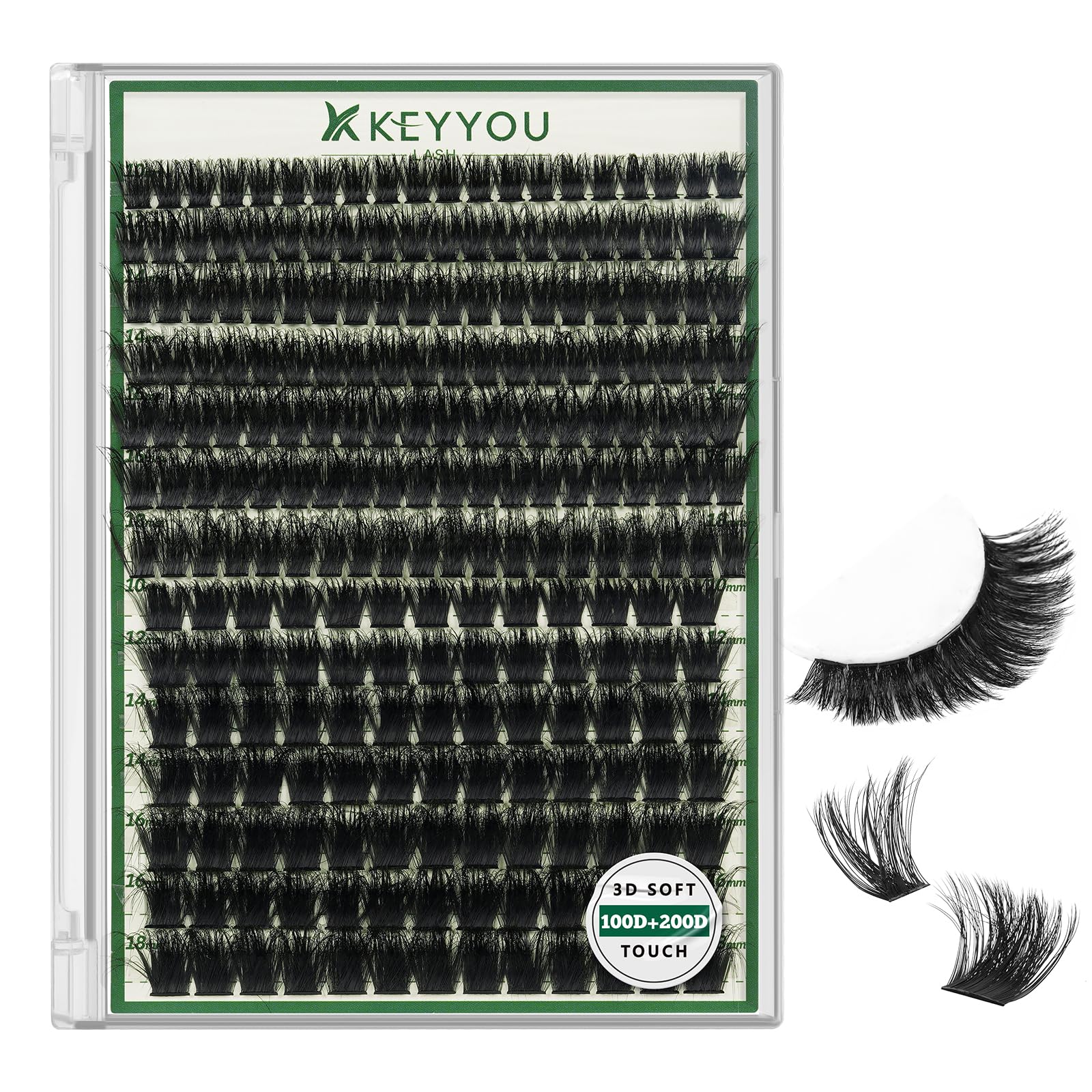 KEYYOU LASH Clusters: effet 3D naturel pour un regard volumisé et doux