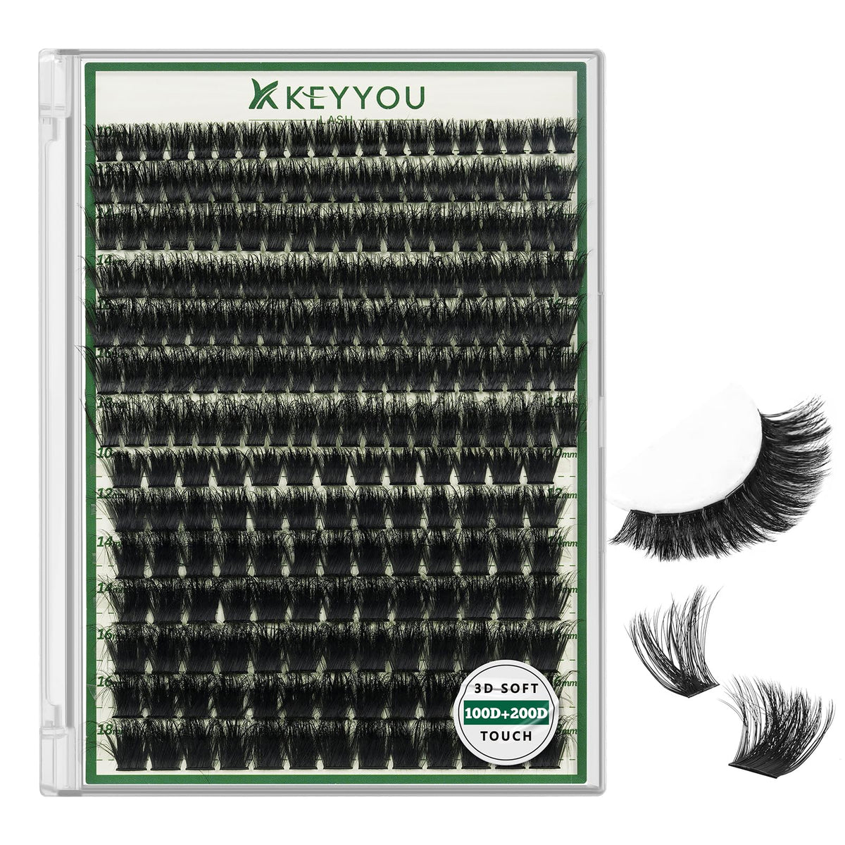 KEYYOU LASH Clusters: effet 3D naturel pour un regard volumisé et doux
