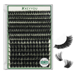 KEYYOU LASH Clusters: effet 3D naturel pour un regard volumisé et doux