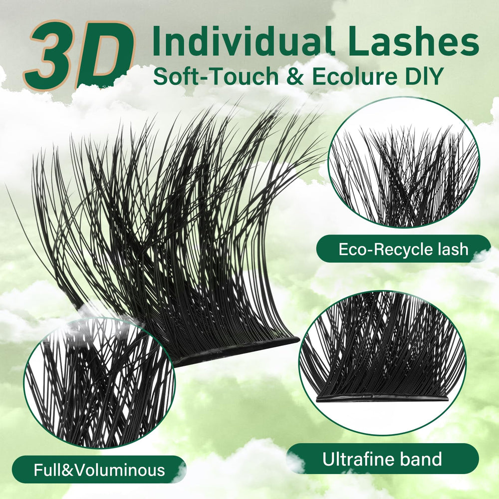 KEYYOU LASH Clusters: longueurs variées pour adapter le style sans effort