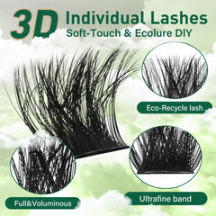 KEYYOU LASH Clusters: longueurs variées pour adapter le style sans effort