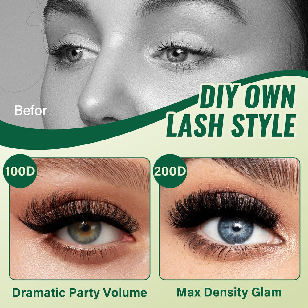 KEYYOU LASH Clusters: matériau doux et léger, port confortable toute la journée