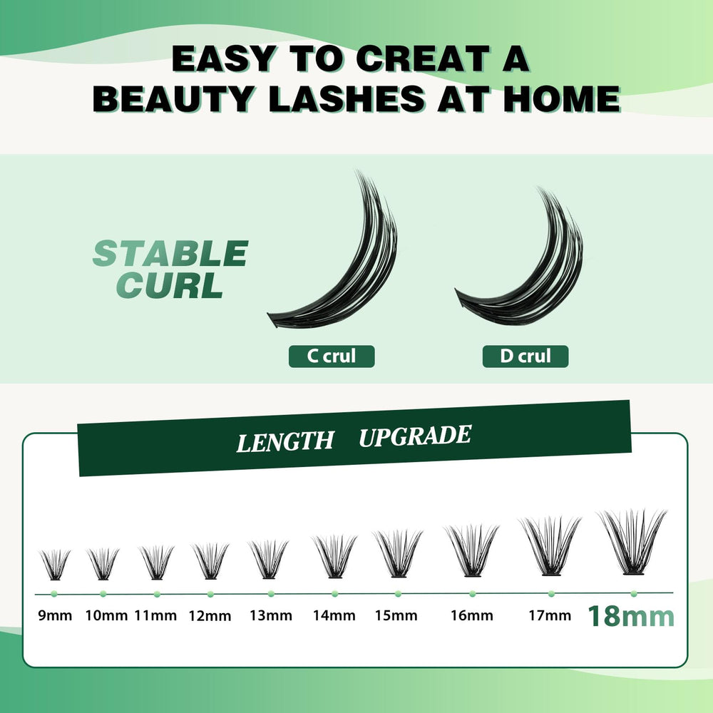 KEYYOU Lash Clusters matière douce offrant confort quotidien