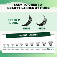KEYYOU Lash Clusters matière douce offrant confort quotidien