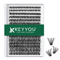KEYYOU lash clusters sur plateau 300 pièces pour un choix rapide et naturel.