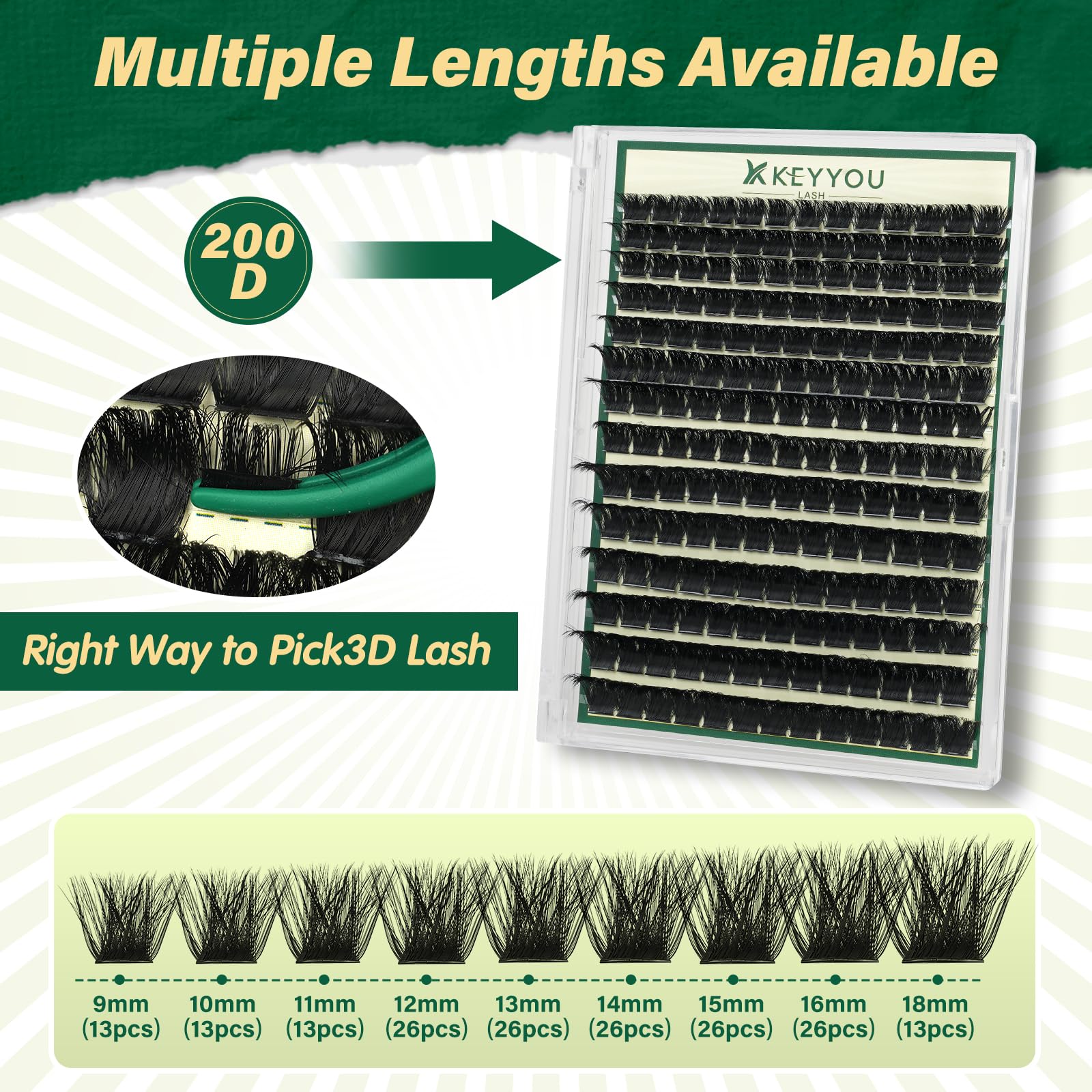 KEYYOU LASH colle hypoallergenique a seche rapide pour une tenue confortable.