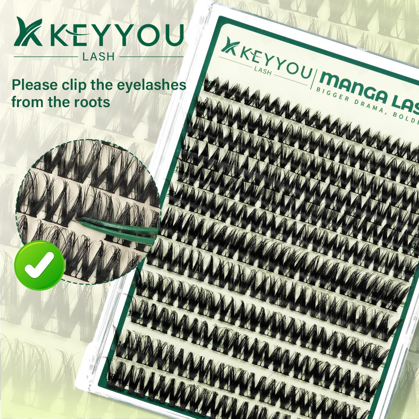 KEYYOU LASH Effet plumeux pour un regard naturel et élégant