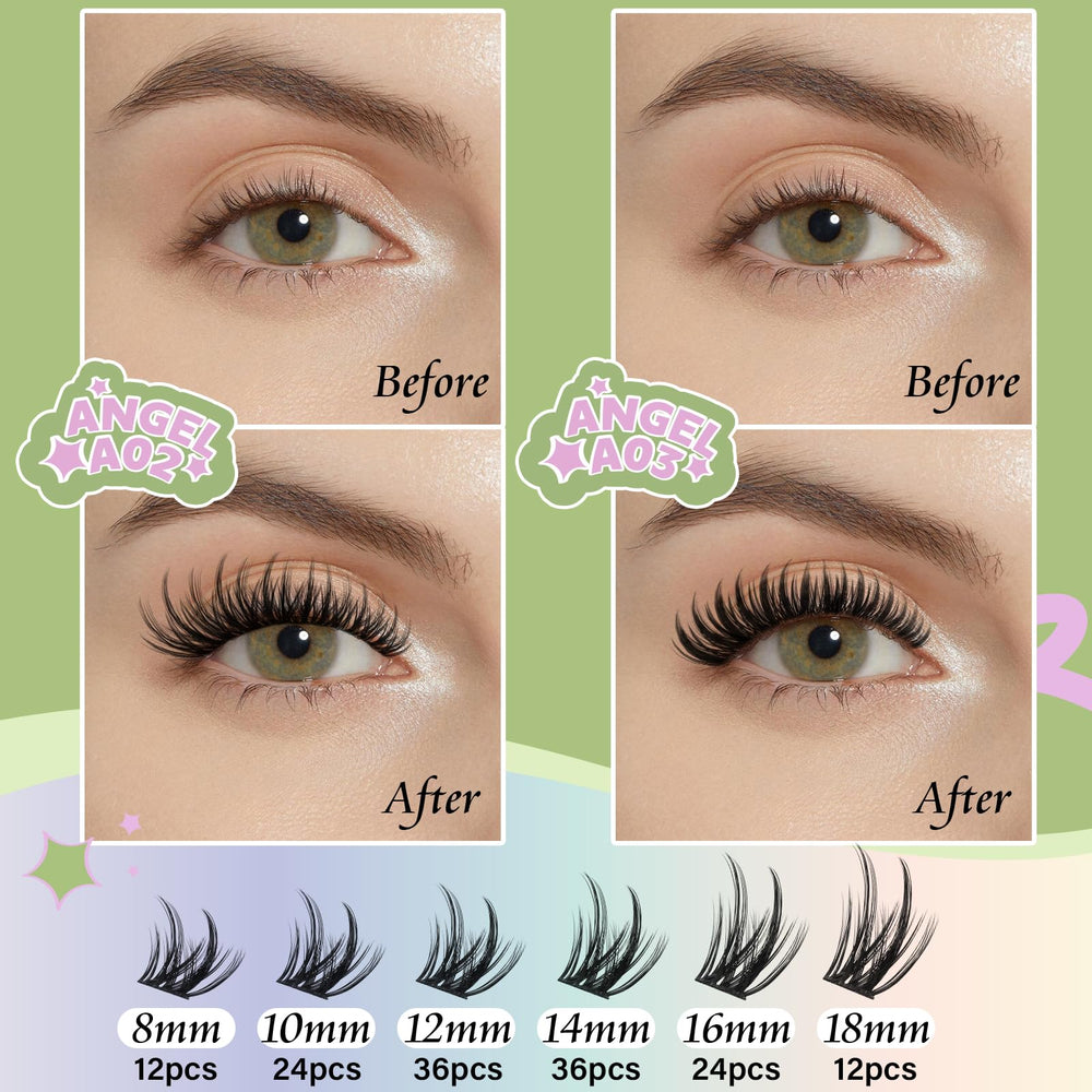 KEYYOU LASH kit de 144 pièces pour plusieurs sessions à domicile.