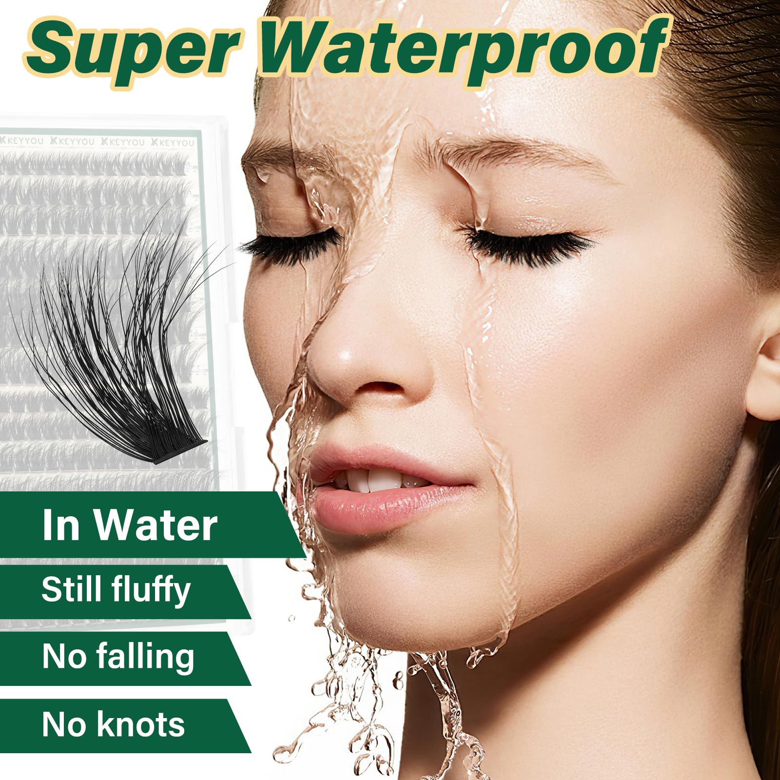 KEYYOU LASH regard fini 3D pour une allure soignée au quotidien.