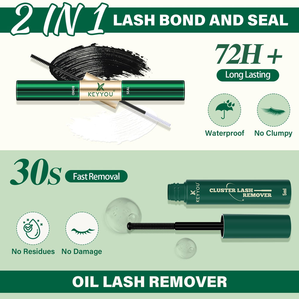 KEYYOU longueurs-cils-9-18mm, permet un style naturel ou glamour.