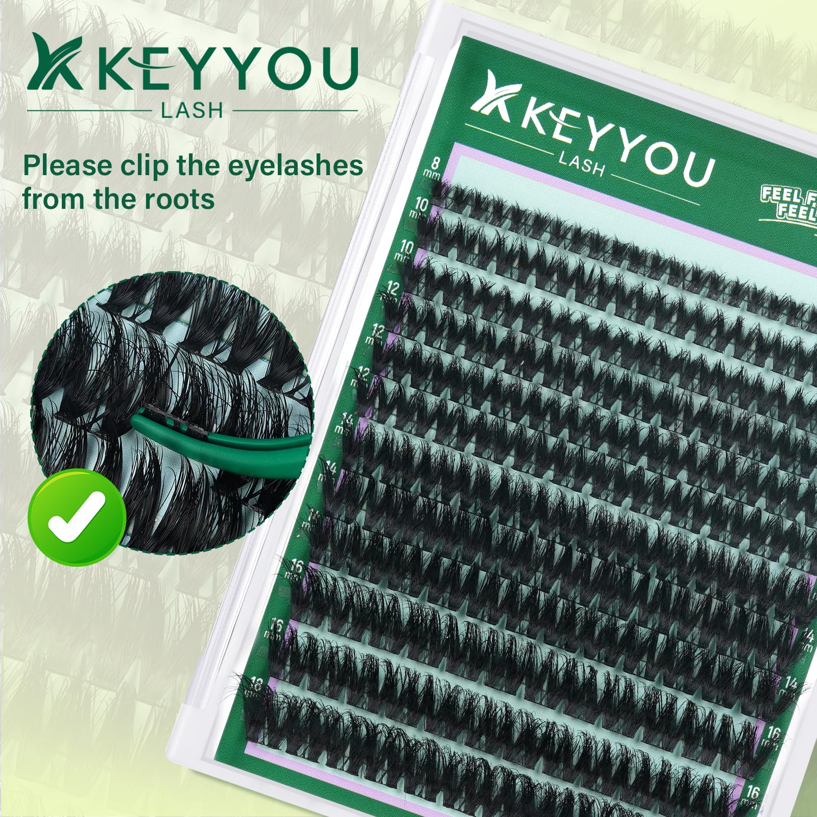 KEYYOU Lot 144 pièces: volume modulable selon votre style