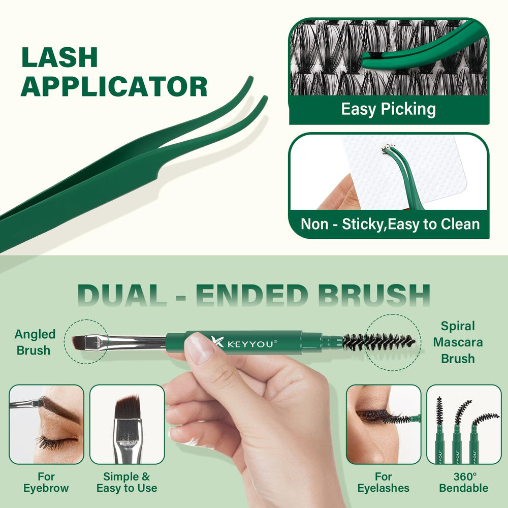 KEYYOU outils-application-cils-etapes, guide simple pour une pose rapide.