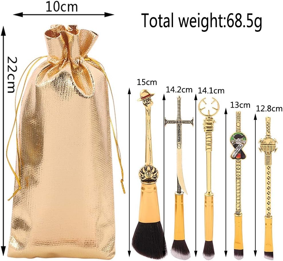 KF Ornament set pinceaux One Piece – ensemble 5 pinceaux pour routine quotidienne.
