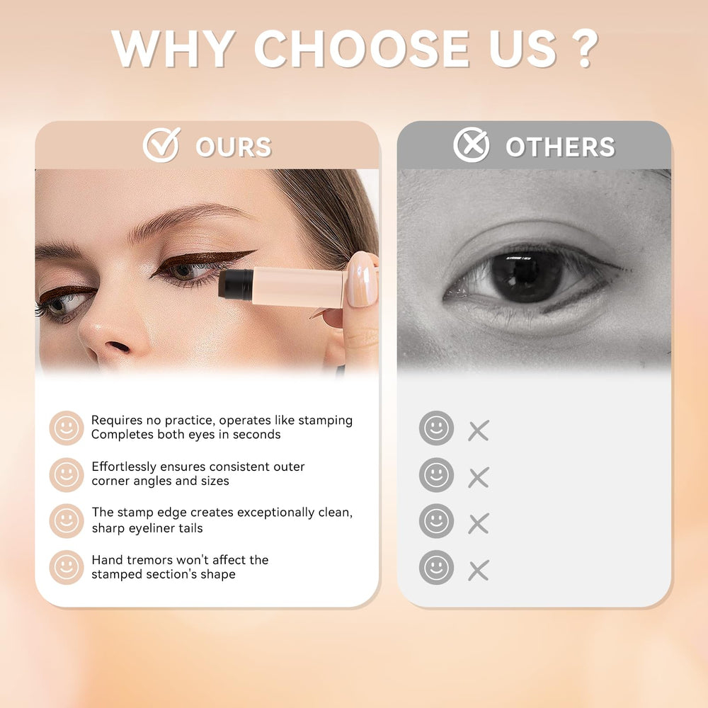 KGAJSGH stylo delineateur yeux usage rapide pour matins presses.