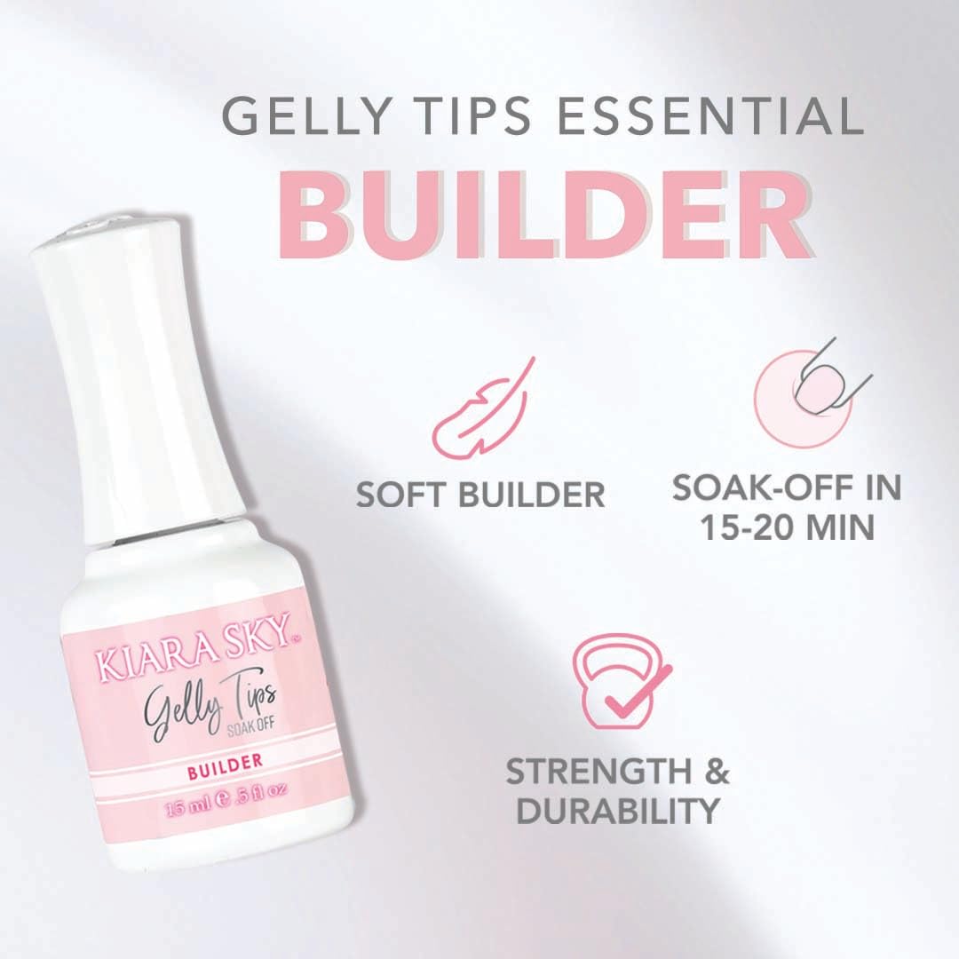 Kiara Sky Builder Gel: texture cremeuse pour une application fluide.