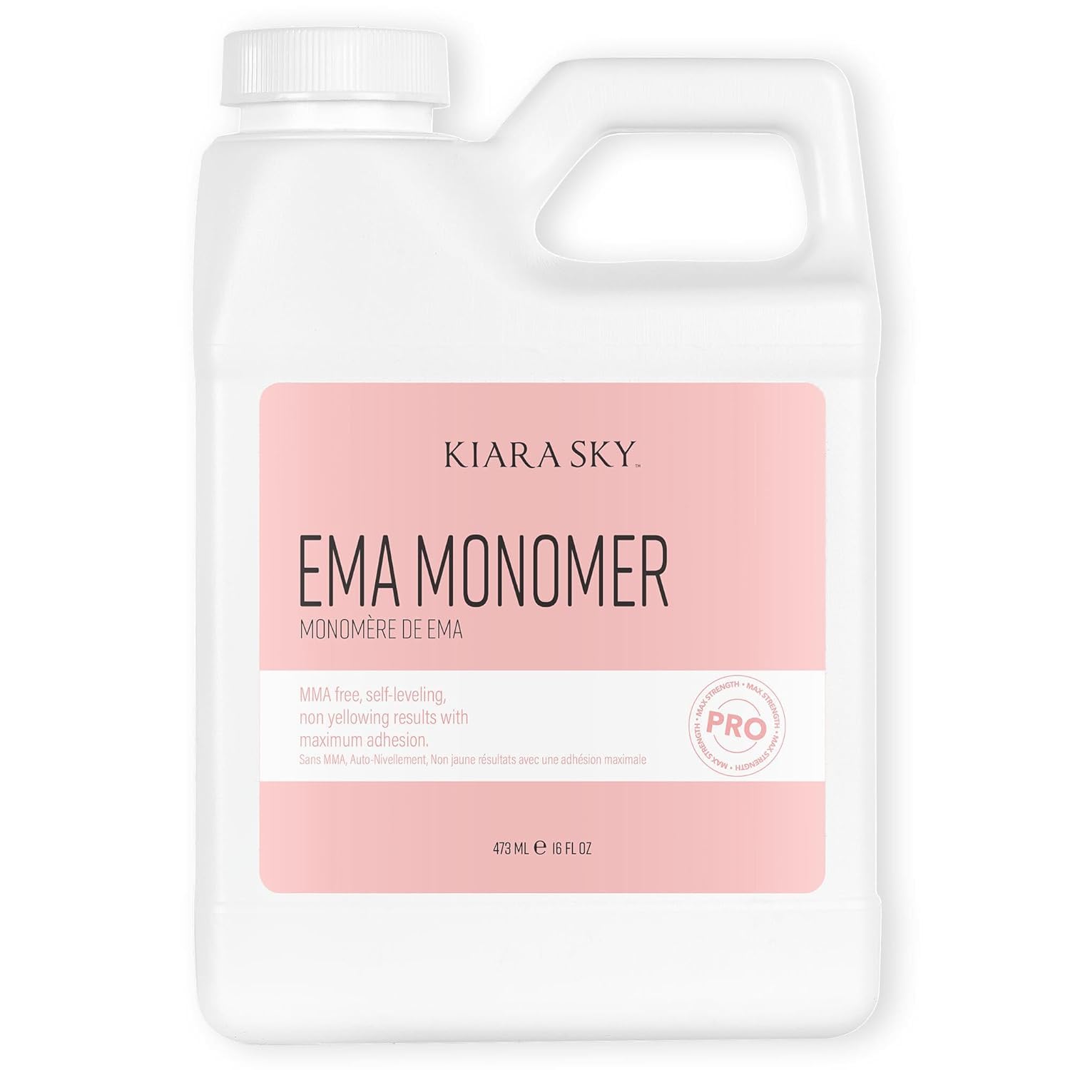 Kiara Sky EMA Monomer: bouteille pour ongles, usage pro fiable.